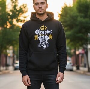 🖤 Crooks & Castles Black and Gold Hoodie